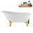 58" Streamlin Clawfoot Tub,Tray,Drain, Clawfeet-101628924-102219862