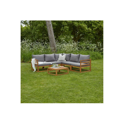 Rimasha Rowan Garden Lounge Set with Cushions