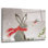 Art mural en verre acrylique 36 po x 24 po «Hare and Robin Friend» par Elle Media Group