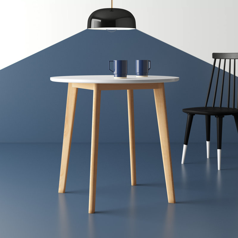 Singh Round Solid Wood Base Dining Table