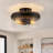 2-Light Modern Farmhouse Semi-Flush Mount Light