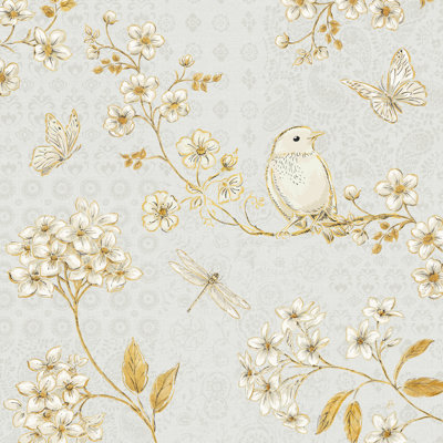 Golden Garden III - Wrapped Canvas Painting