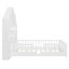 Lit double pleine grandeur avec fenêtre et tiroirs de chevet, lit plateforme avec tablettes et ensemble de prises et port USB, blanc-1659474860