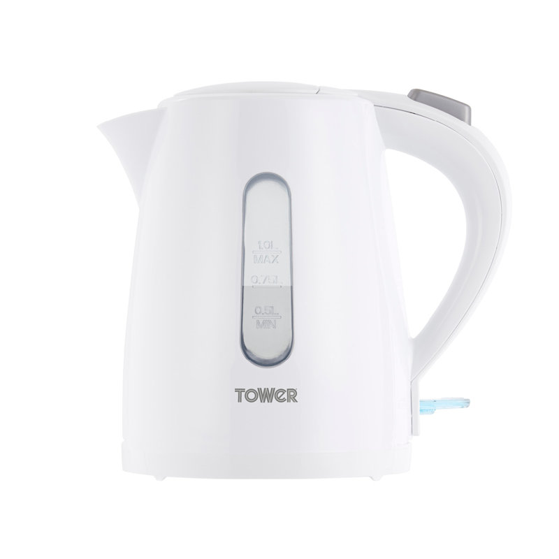 Tower Infinity Rapid Boil Jug Kettle with Boil Dry Protection, Automatic Shut Off, Removable Washable Filter, 3000 W, 1.7 Litre, Polished Stainless Steel T10015P