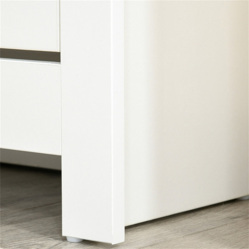 12 Pair Shoe Storage Cabinet, White