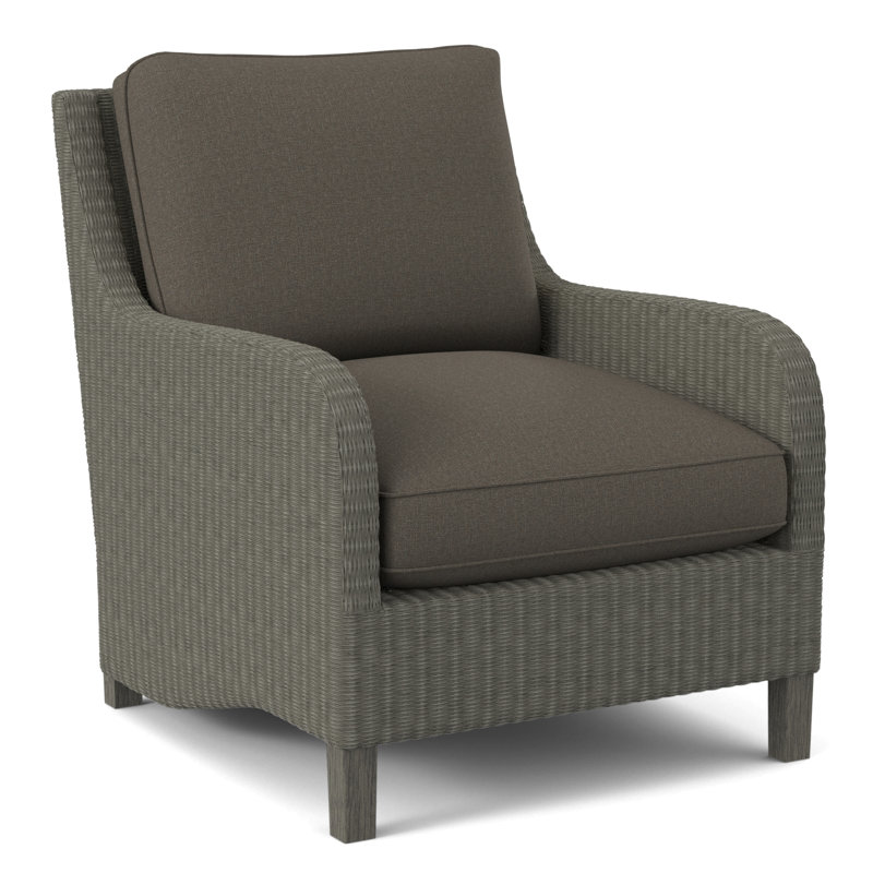 Gibraltar Armchair, Green and Blue Stripe; 0252-54, Greystone