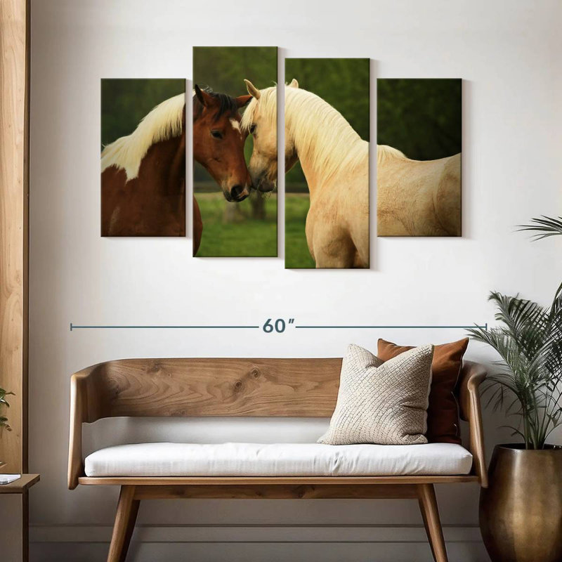 Brampt Horses Nuzzling