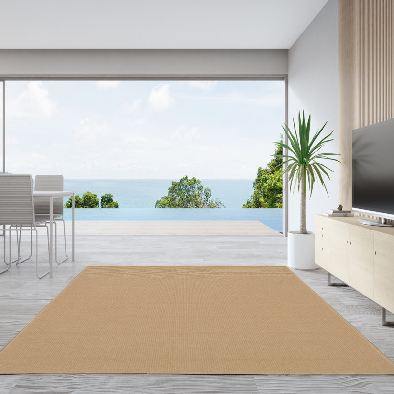 Tapis naturel en laine Rhodes, Rectangle 9 pi 10 po x 13 pi