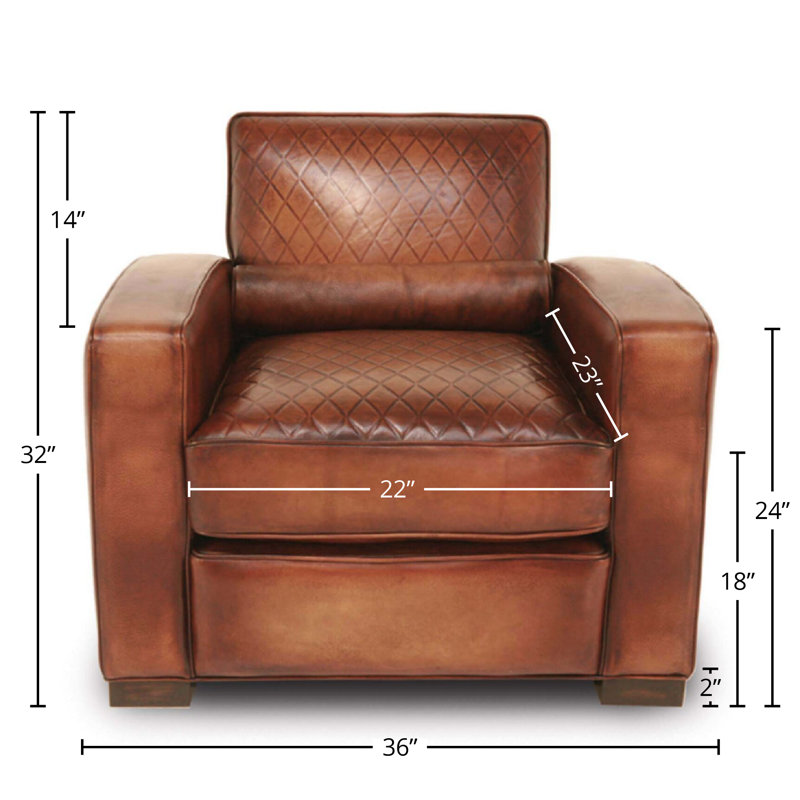 Berlin Leather Club Chair, Espresso, Saddle (Maestro Artisano)