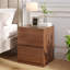 Solid + Manufactured Wood Bedside Table-298971703