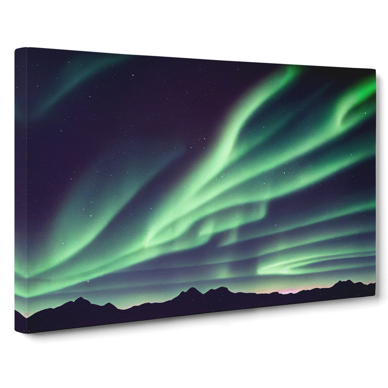 Tranquil Aurora Borealis - Wrapped Canvas Print, 50cm H x 76cm W x 3cm D