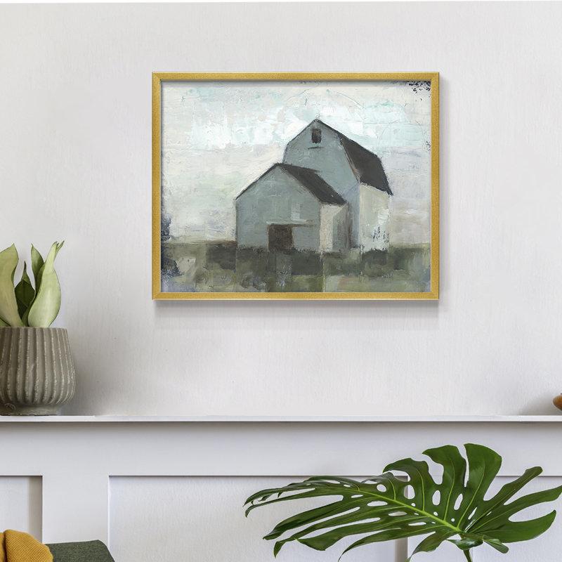 Barn at Sunset I -Framed Print - Restickable