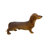 Brown Dachshund Statue