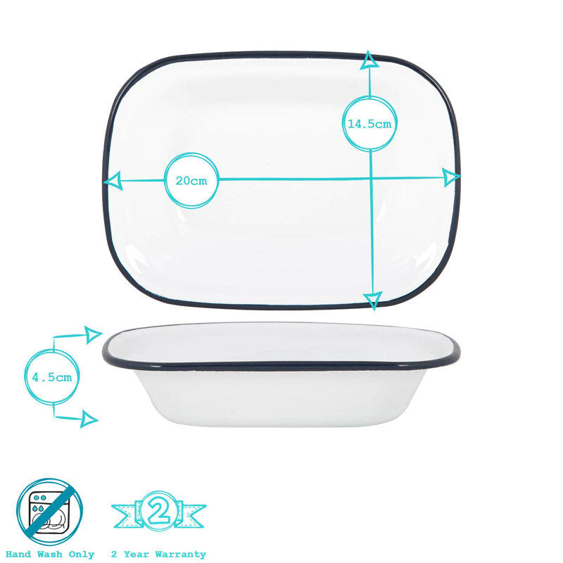 Argon Tableware Rectangle Steel Baker Bakeware
