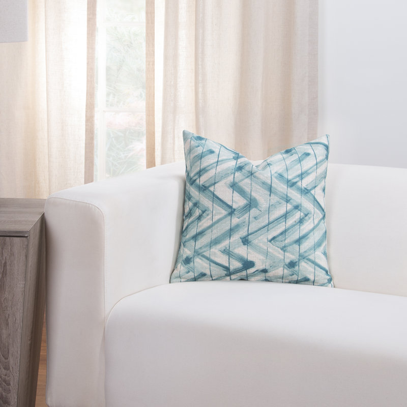 Zephyr Chevron Reversible Throw Pillow, 26" x 26"