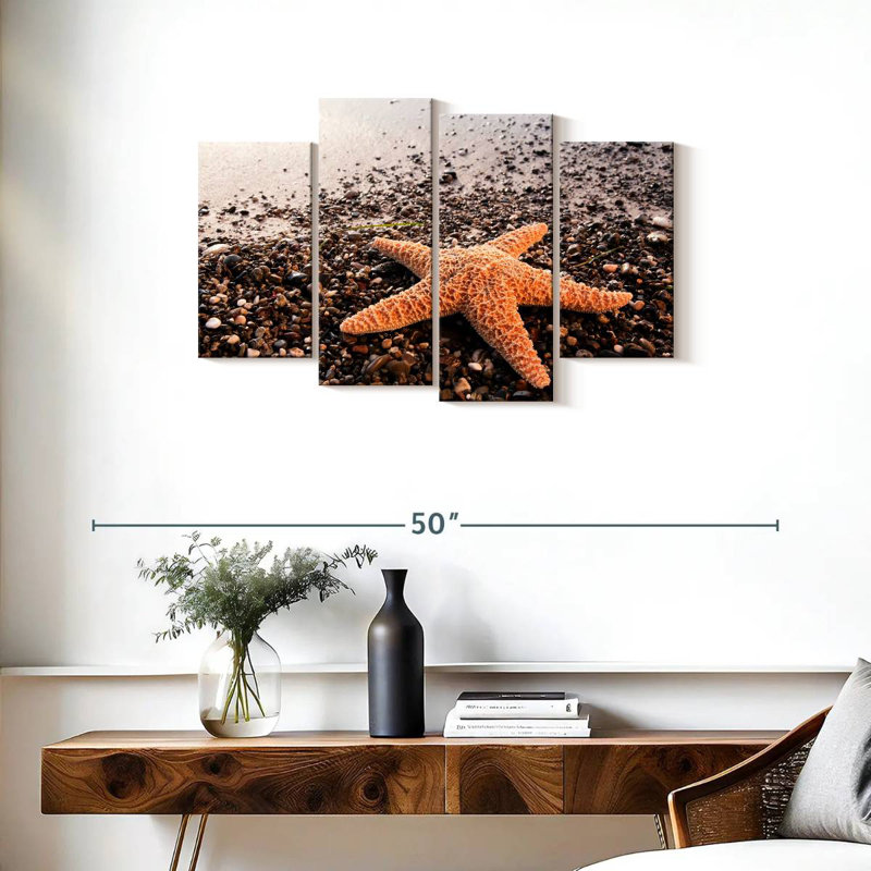 Brampt Orange Starfish, 22"H x 36"W