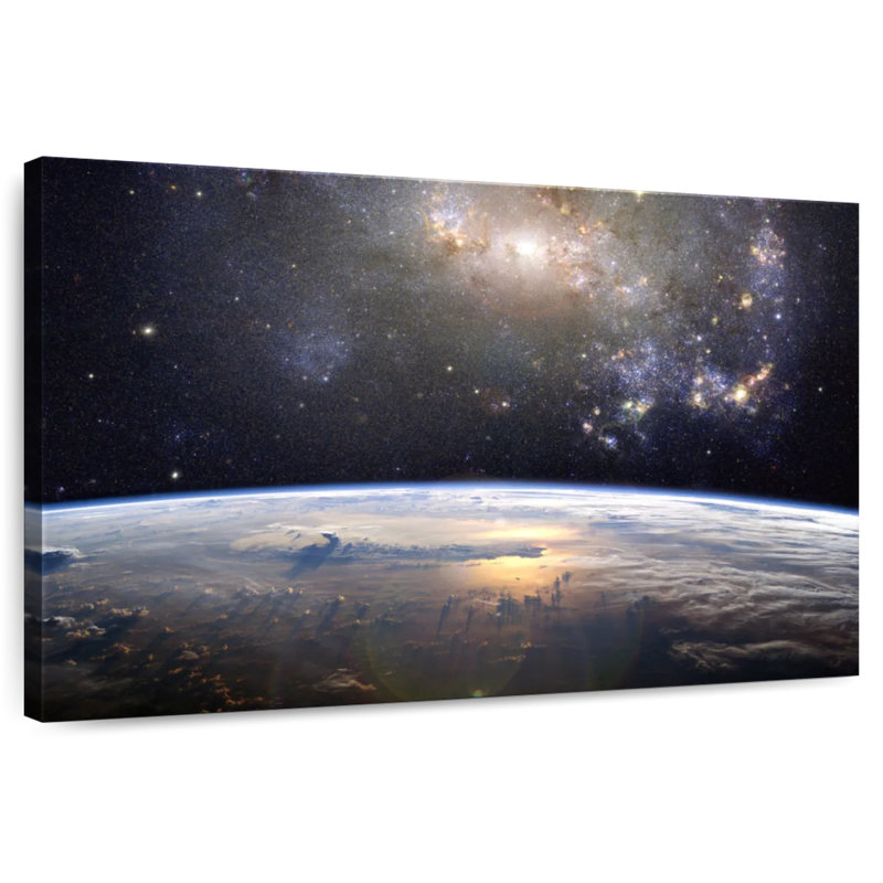 Oberle Earth In The Universe, 26" H x 39" W