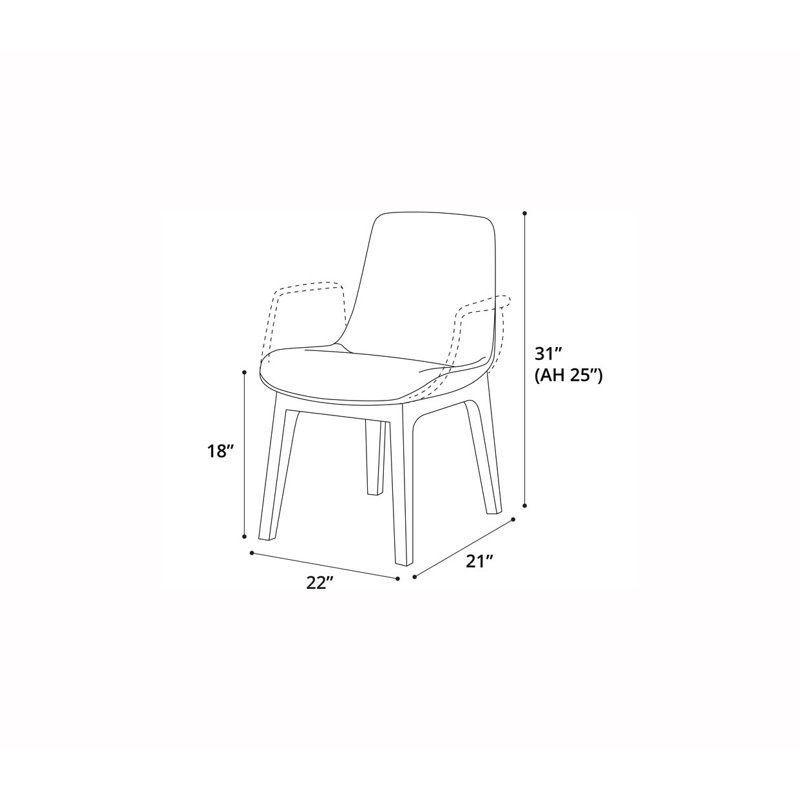 Mercer Upholstered Dining Chair, Silver Birch