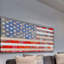 « usa flag » par parvez taj,, reproduction d’art sur toile tendue-10571283