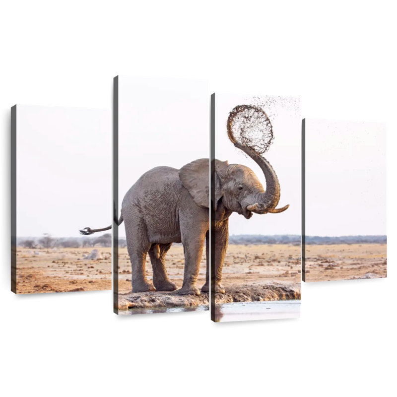 Brampt Elephant Mud Splash, 27" H x 43" W