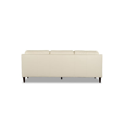 Leyla Genuine Leather Square Arm Sofa