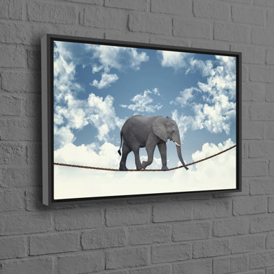Personalized Abstract Elephant Design on Cotton Canvas Ideal for a Unique Touch in a Baby Room Decor