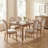 Jair 6-Person Dining Table Set With Upholstered Chairs & Expandable Table-129681245