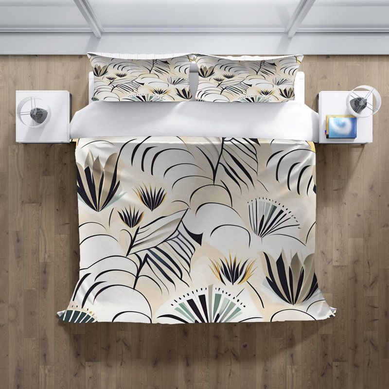 Ensemble de housse de couette , Housse de couette grand + 2 grandes taies décorat