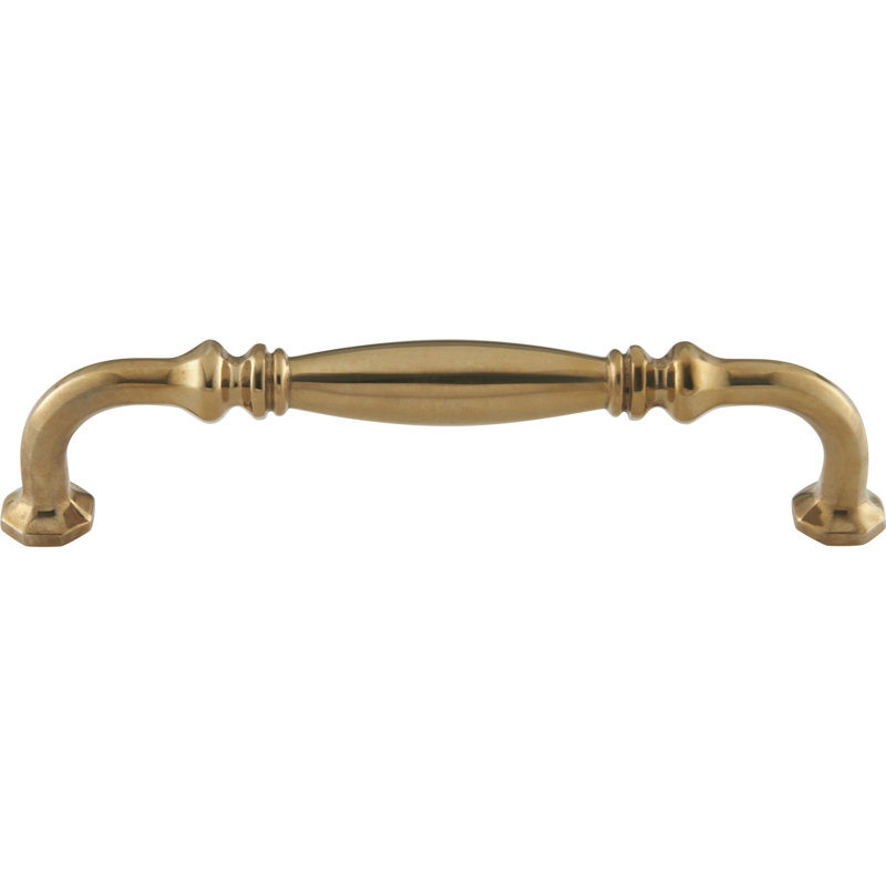 Palazzo Pull, Unlacquered Brass, 5 1/16"