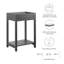 Armoire de salle de bain 24 po Modway Altura-905045279