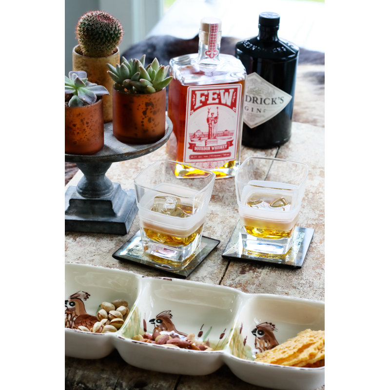 Wildlife Earthenware Divided Serving Dish
