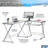L-Shaped Tempered Glass Top Computer Desk With Pull Out Keyboard Panel, Clear