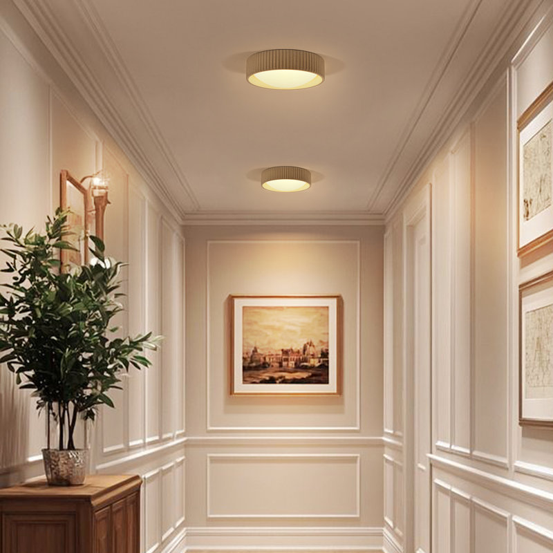 Carran 15W LED Flush Mount Ceiling Light for Hallway, 15 W, 2.6" H x 10.6" W x 10.6" D
