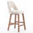 Upholstered Boucle Fabric Counter Stools, Armless Barstools With Wooden Legs For Kitchen Island Bar Counter-1760559297