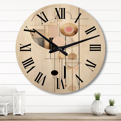 Uniontown Solid Wood Wall Clock