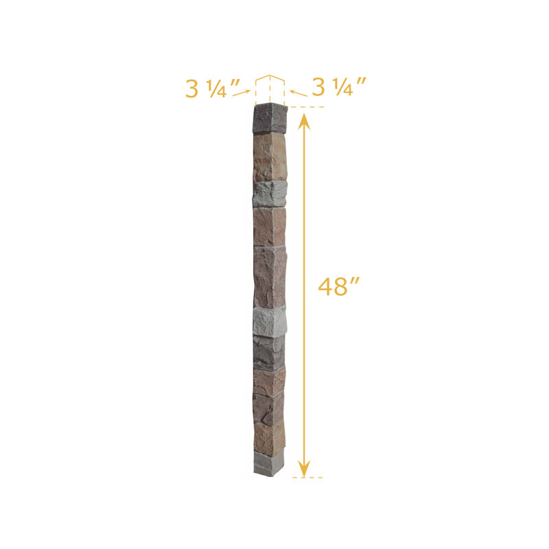 Colorado Dry Stack Flush Outside Corner, Motley Gray