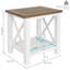 Banc de douche avec tablette de rangement 16,75 "x 12,5" x 17,25 "Aidden