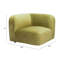 Fauteuil d'angle vert-850689397