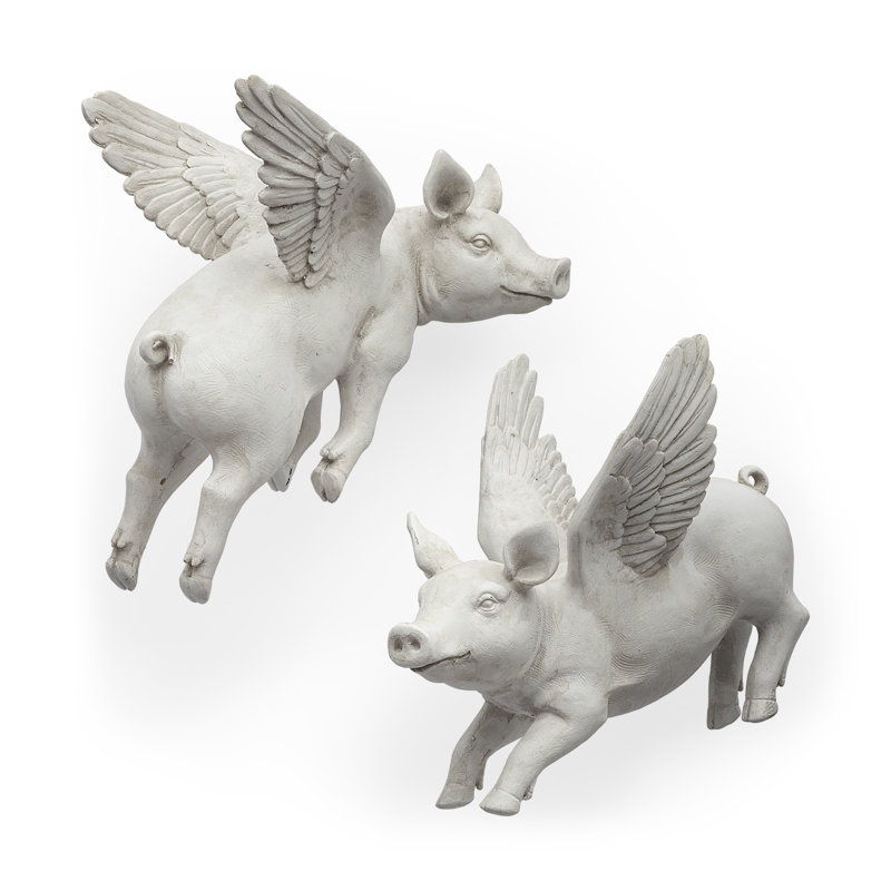 Ensemble de cochons volants, Blanc