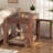 Feristah Manufactured Wood End Table Dog Crate with Charging Station-1511945086-1538306508