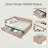 Modern Upholstered Full Daybed with Drawers and Backrest for Bedroom or Guest Room-1331858378