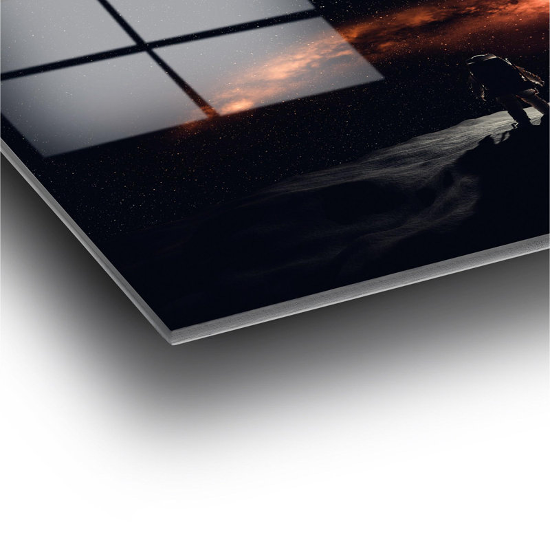Superbe peinture murale en verre trempé 27,6 po x 39,4 po | 100% verre trempé, épaisseur: 0,16 pouce | Décoration élégante pour le salon ou le bureau, durable et facile à nettoyer, idée de cadeau parfaite