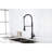 Pull Out Matte Black Faucet For Commercial Sink, Stainless Steel Kitchen With , Smooth Operation