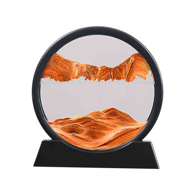 Quicksand painting Moving Sand Art Picture Round Glass 12inch Hourglass Natural Flowing Sand Picture Moving Grit Hourglass 50ml