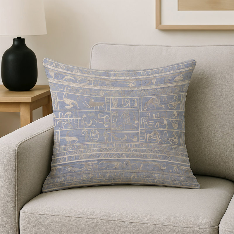 Coussin décoratif intérieur / extérieur gris Modern Modern, Carré 16 po, Gris / beige / gris clair abstrait 14