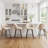 Swivel Bar Stools Set Of 4, Counter Height Bar Stools With Back & Metal Legs-Linen-521065324