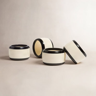 Over and Back Resin Napkin Ring Set