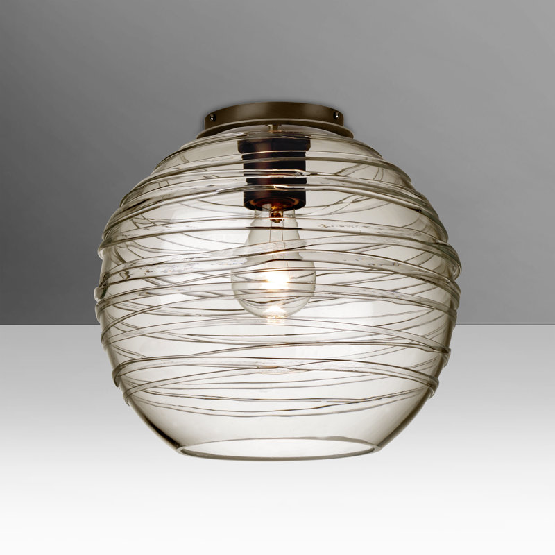 Besa Wave 10 Ceiling, Brown, Bronze
