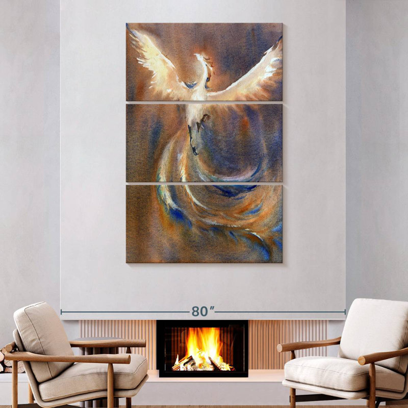 Kelan Rising Phoenix, 74" H x 48" W