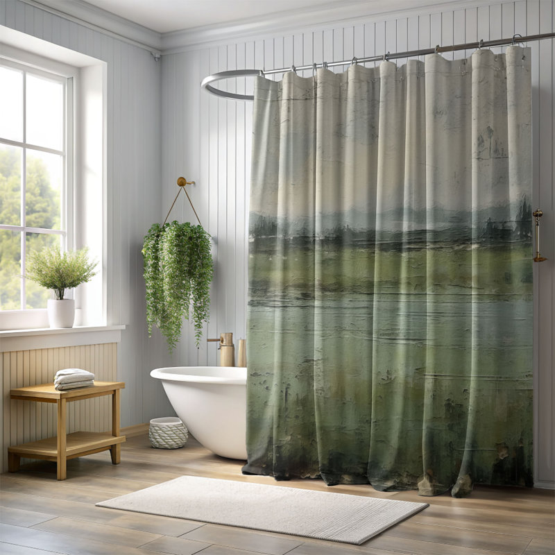 Rideau de douche Fradel, H 74 po x l 71 po